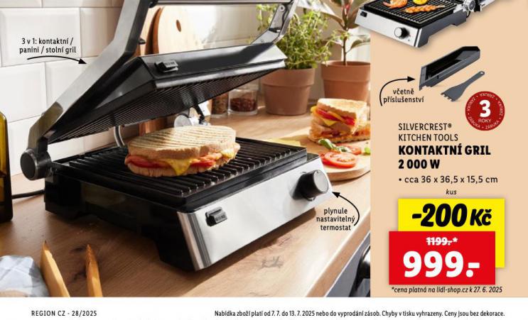 KONTAKTN GRIL 2000 W