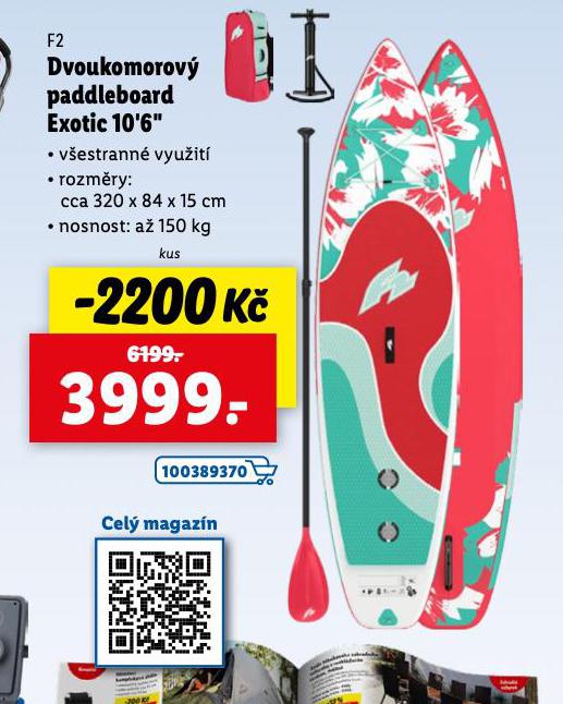 DVOUKOMOROV PADDLEBOARD EXOTIC 10,6"