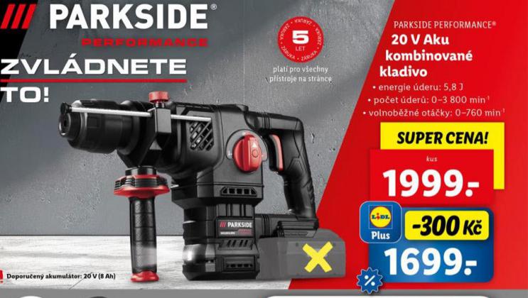 20 V AKU KOMBINOVAN KLADIVO