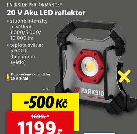 20V AKU LED REFLEKTOR