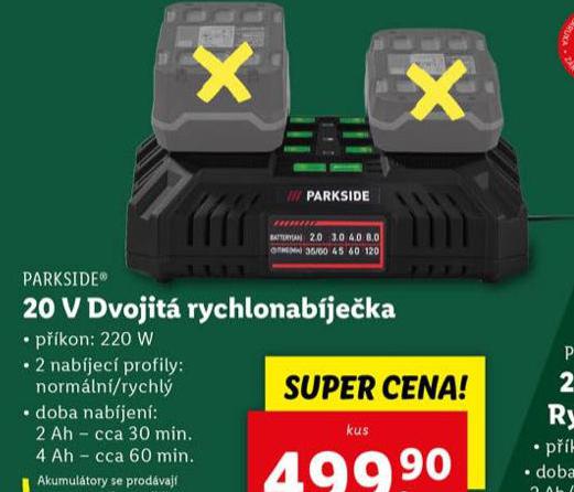 20V DVOJIT RYCHLONABJEKA