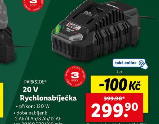 20V RYCHLONABJEKA