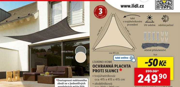 OCHRANN PLACHTA PROTI SLUNCI