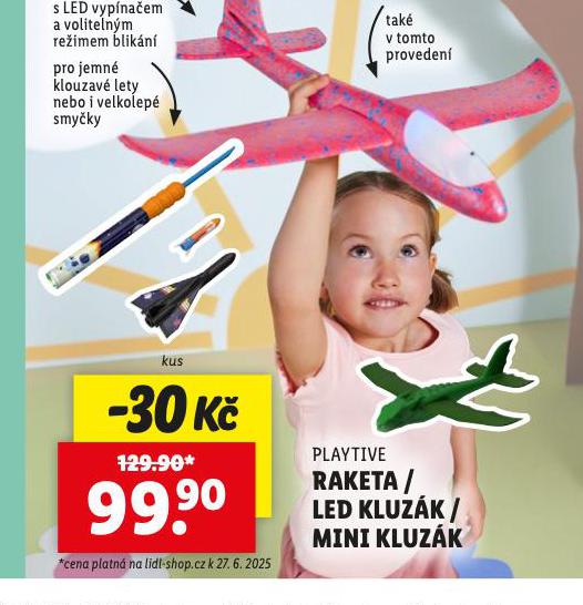 RAKETA / LED KLUZK / MINI KLUZK