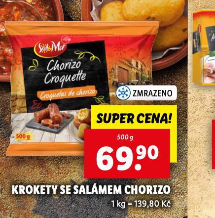 KROKETY SE SALMEM CHORIZO