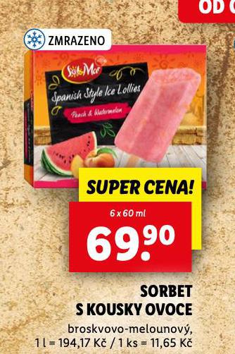 SORBET S KOUSKY OVOCE