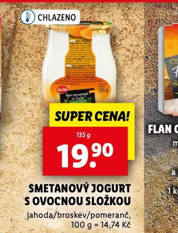 SMETANOV JOGURT S OVOCNOU SLOKOU