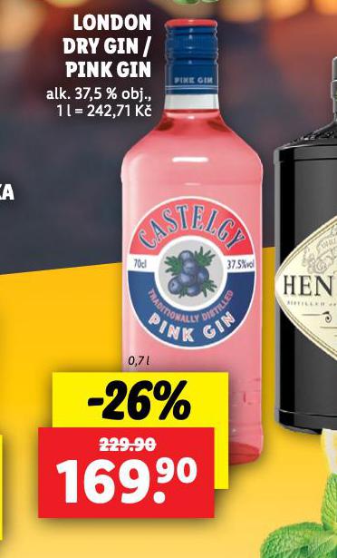 LONDON DRY GIN / PINK GIN