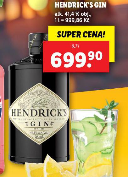 HENDRICKS GIN