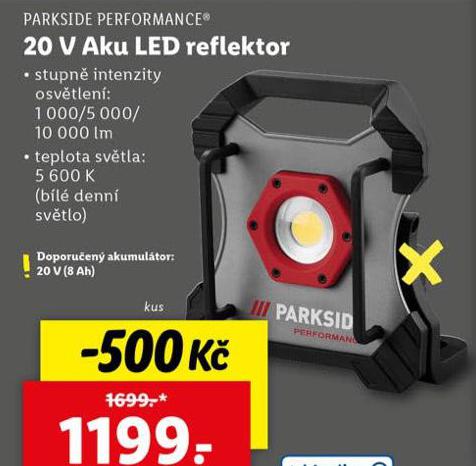 20 V AKU LED REFLEKTOR