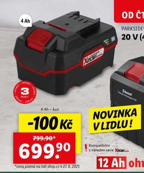 AKUMULTOR 20 V / 4Ah