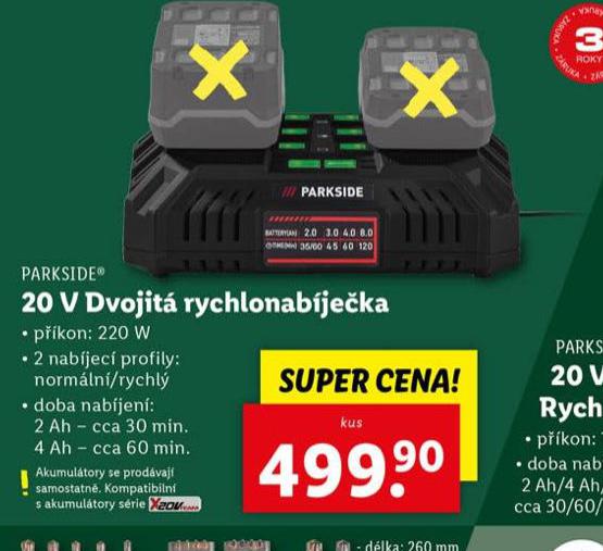 20V DVOJIT RYCHLONABJEKA