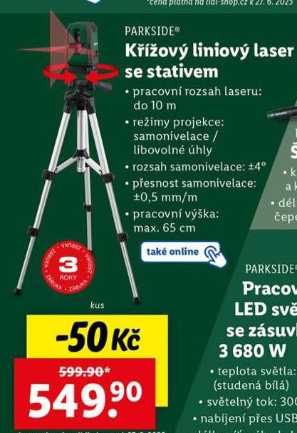 K͎OV LINIOV LASER SE STATIVEM