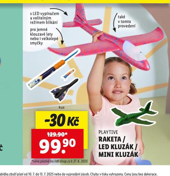 RAKETA / LED KLUZK / MINI KLUZK