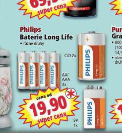 PHILIPS BATERIE
