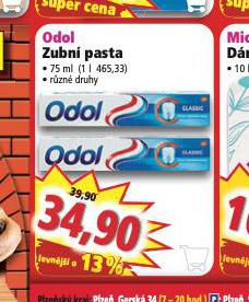 ODOL ZUBN PASTA