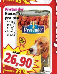 PRETENDER KONZERVA PRO PSY