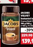 JACOBS VELVET INSTANTNÍ KÁVA