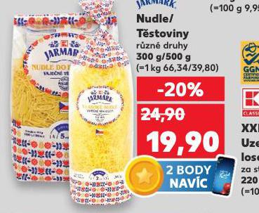 NUDLE / TSTOVINY