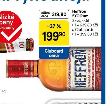 HEFFRON 5YO RUM