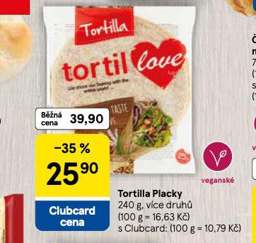 TORTILLA PLACKY