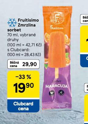 FRUITISIMO ZMRZLINA SORBET