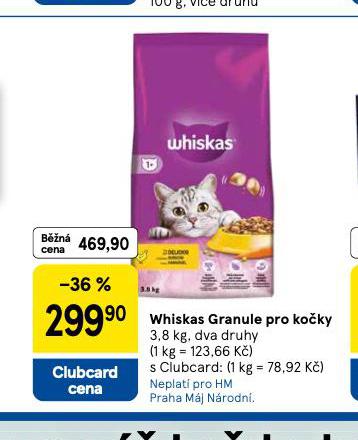 WHISKAS GRANULE PRO KOKY