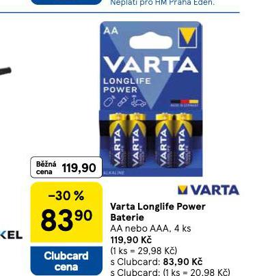 VARTA LONGLIFE POWER BATERIE