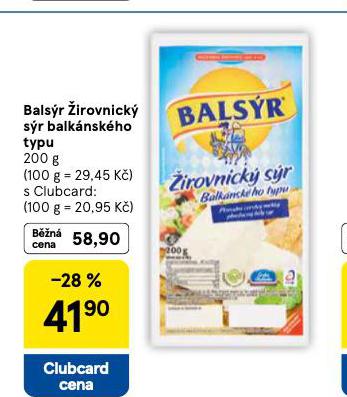 BALSR IROVNICK SR BALKNSKHO TYPU