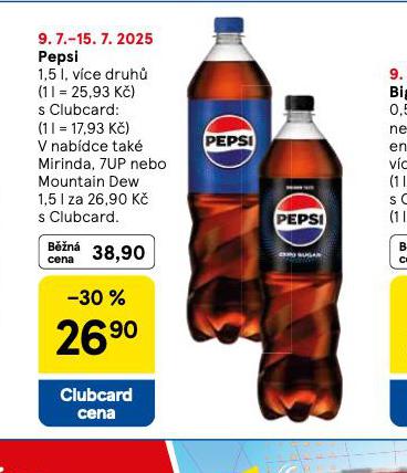 PEPSI, MIRINDA, 7UP, MOUNTAIN DEW