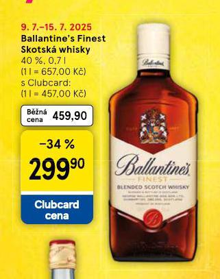 BALLANTINES SKOTSK WHISKY