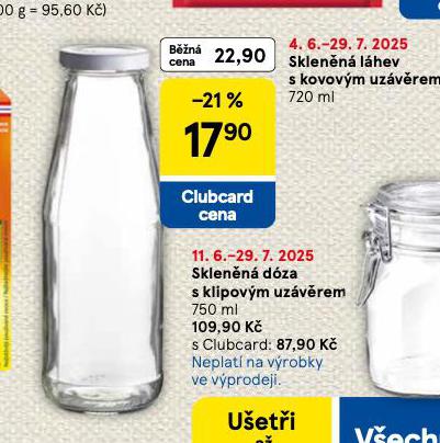 SKLENN LHEV S KOVOVM UZVREM