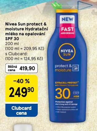 NIVEA SUN HYDRATAN MLKO NA OPALOVN