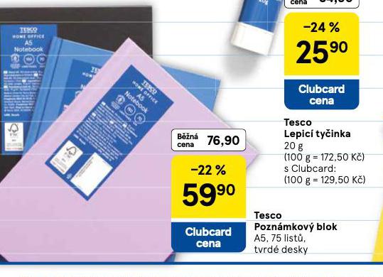 TESCO POZNMKOV BLOK