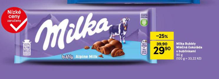 MILKA BUBBLY MLN OKOLDA S BUBLINKAMI
