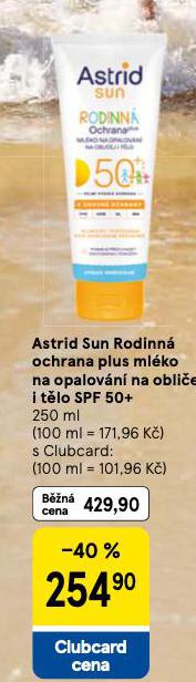 ASTRID SUN MLKO NA OPALOVN