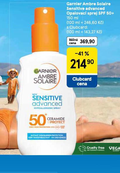 GARNIER AMBRE SOLAIRE SENSITIVE ADVANCED OPALOVAC SPREJ