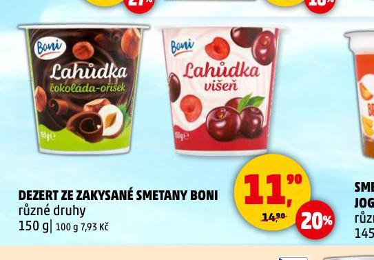 DEZERT ZE ZAKYSAN SMETANY BONI