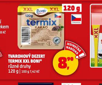 TVAROHOV DEZERT TERMIX XXL BONI