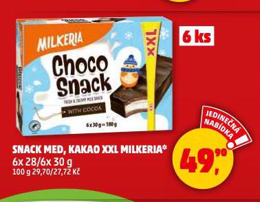 SNACK MED, KAKAO XXL MILKERIA