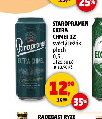 PIVO STAROPRAMEN EXTRA CHMEL