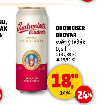 PIVO BUDWEISER BUDVAR ORIGINAL