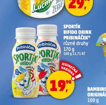 SPORTK BIFIDO DRINK PRIBINEK