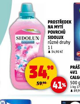 SIDOLUX PROSTEDEK NA MYT POVRCH