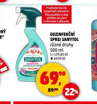 SANYTOL DEZINFEKN SPREJ