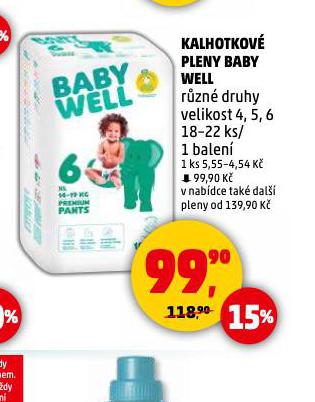 BABY WELL PLENKOV KALHOTKY