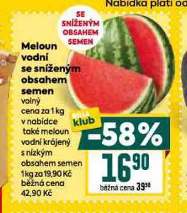 MELOUN VODN SE SN͎ENM OBSAHEM SEMEN