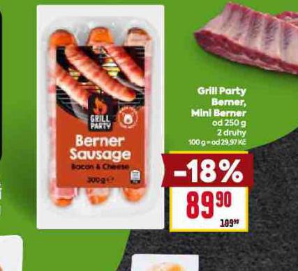 GRIL PARTY BERNER, MINI BERNER