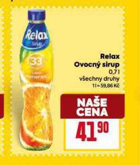 RELAX OVOCN SIRUP