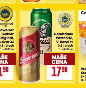 PIVO GAMBRINUS PATRON 12